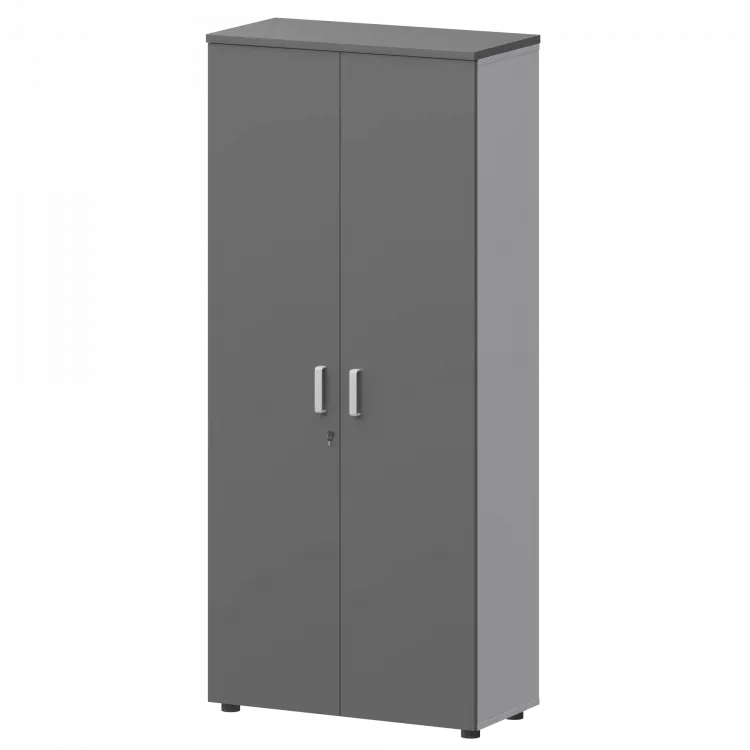 Шкаф СМШ-58Д Тип2 Белый/Графит 792x380x1990 Смарт