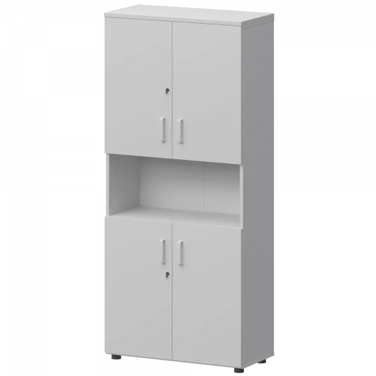 Шкаф СМШ-58Д4 Белый 792x380x1990 Смарт