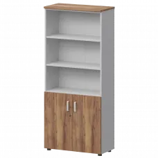 Шкаф СМШ-58Д2 Тип2 Белый/Таксония 792x380x1990 Смарт