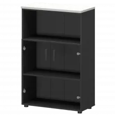 Шкаф СМШ-38Д2С2 Графит/Белый 792x380x1215 Смарт