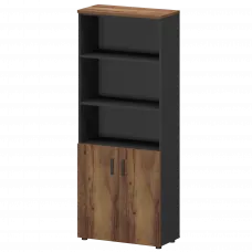 Шкаф СМШ-58Д2 Тип2 Графит/Таксония 792x380x1990 Смарт