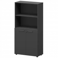 Шкаф высокий полузакрытый СМШ48.28F Графит 792x380x1595 Кортез