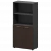 Шкаф высокий полузакрытый СМШ48.28F Дуб венге/Графит 792x380x1595 Кортез