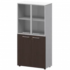 Шкаф высокий комб. СМШ48.28F.28RS(Б) Дуб венге/Белый 792x380x1595 Кортез