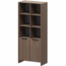 Стеллаж комбинированный КТ-42.38 Темный шимо 856x438x1968 Акцент