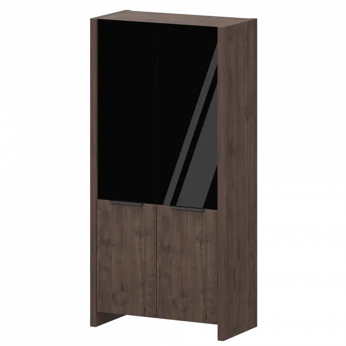 Стеллаж комбинированный КТ-42.38/КТ-50.18/КТ-53С/КТ-54С Дуб апрель 856x438x1968 Акцент