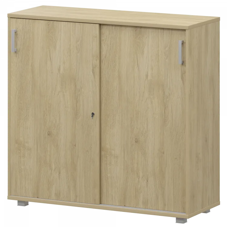 Стеллаж с раздвижными дверями НТ-412 Баттл Рок 1200x445x1280 Аргентум