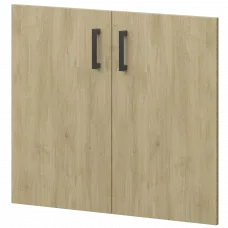 Двери из ЛДСП к широким стеллажам НТ-600.2.Ч.Ф Баттл Рок 780x16x764 Аргентум