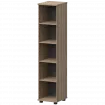 Стеллаж высокий узкий НТ-540.Ч Дуб сафари 400x445x2050 Аргентум