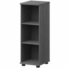 Стеллаж низкий узкий НТ-440.Ч Лиственница 400x445x1280 Аргентум