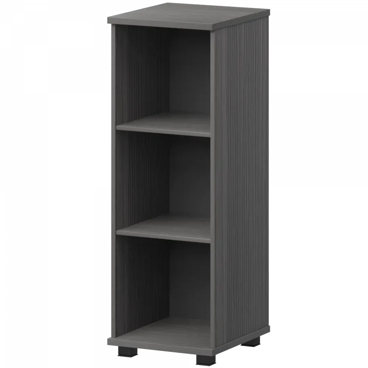 Стеллаж низкий узкий НТ-440.Ч Лиственница 400x445x1280 Аргентум