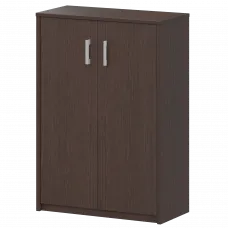 Стеллаж средний закрытый А-304/А-604 Дуб венге 770x365x1220 Арго