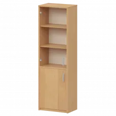 Шкаф комбинированный узкий с прозрачным стеклом А-321/А-стл321пр Ольха 560x365x2000 Арго
