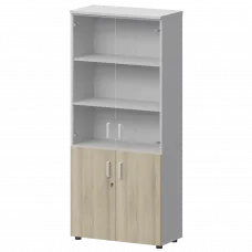 Шкаф СМШ-58ДС Тип1 Белый/Кронберг 792x380x1990 Смарт