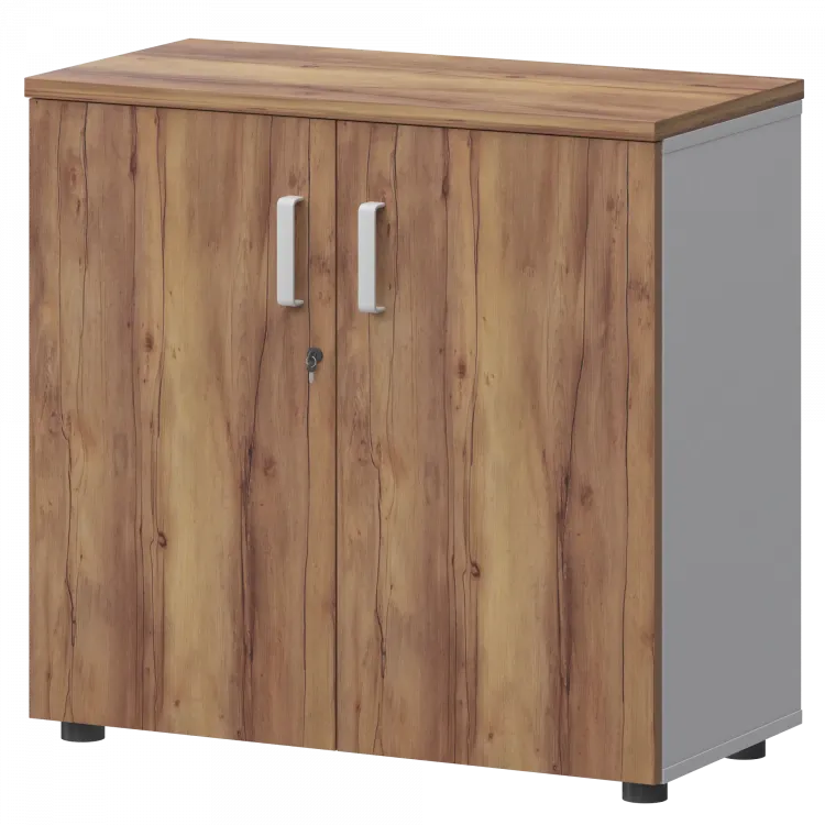 Шкаф СМШ-28Д Тип2 Белый/Таксония 792x380x835 Смарт