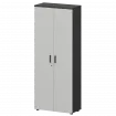Шкаф для одежды СМШ-58ШД Тип1 Графит/Белый 792x380x1990 Смарт