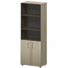 Стеллаж комбинированный с стеклянными фасадами К-934,К-942,К-946,КФ-942,КФ-946 Кронберг 720x420x2000 Приоритет