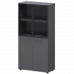 Шкаф высокий комб. СМШ48.28F.28RS Графит 792x380x1595 Кортез