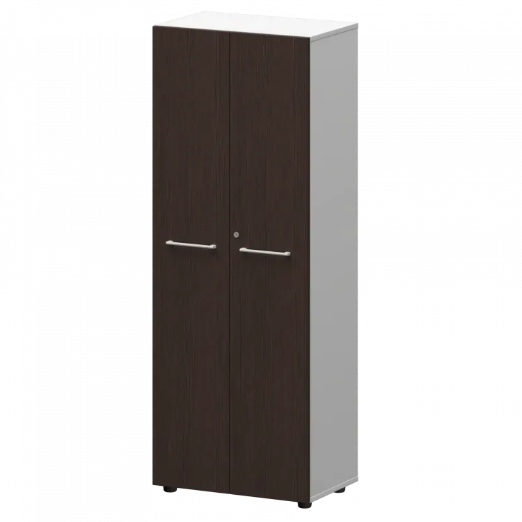 Шкаф для одежды KZS-46 Дуб венге/Белый 598x380x1595 Кортез