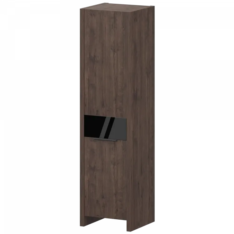 Стеллаж узкий закрытый левый КТ-41.38/КТ-51.18 Дуб апрель 466x438x1968 Акцент