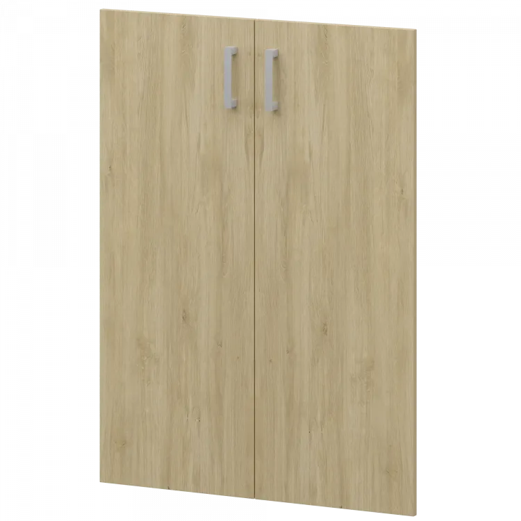 Двери из ЛДСП к широким стеллажам НТ-601.2.Ф Баттл Рок 780x16x1180 Аргентум