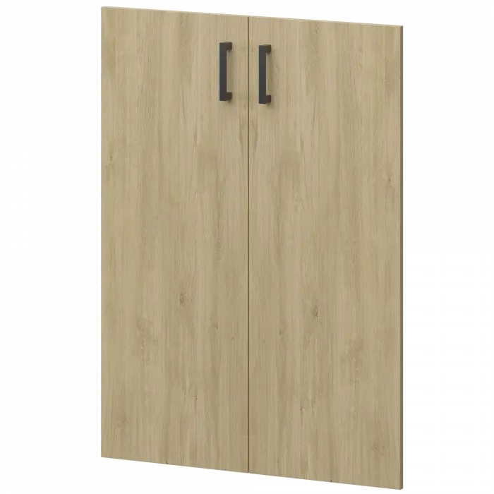 Двери из ЛДСП к широким стеллажам НТ-601.2.Ч.Ф Баттл Рок 780x16x1180 Аргентум