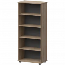 Стеллаж высокий НТ-580.Ч Дуб сафари 800x445x2050 Аргентум