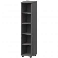 Стеллаж высокий узкий НТ-540.Ч Лиственница 400x445x2050 Аргентум