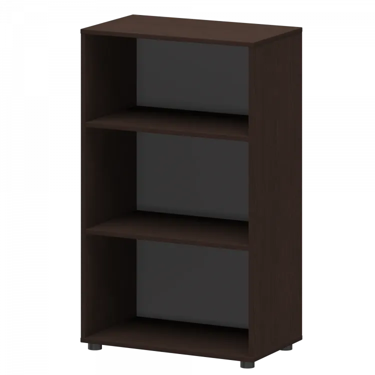 Стеллаж средний широкий К-933 Дуб венге 720x420x1215 Приоритет