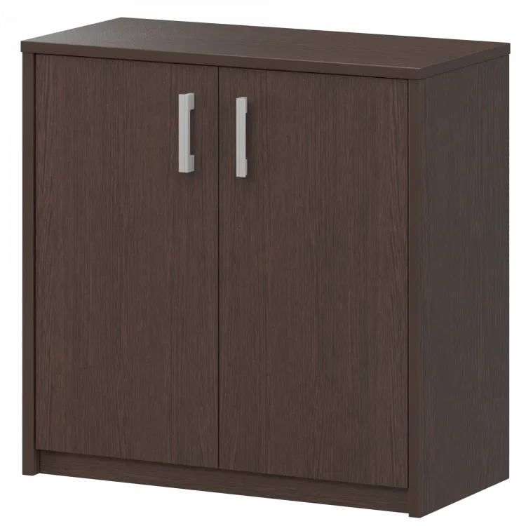 Стеллаж низкий закрытый А-302/А-602 Дуб венге 770x365x850 Арго