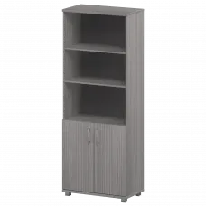 Стеллаж высокий полузакрытый "НТ-580;НТ-600.2" Лиственница 800x445x2050 Аргентум