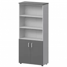 Шкаф СМШ-58Д2 Тип2 Белый/Графит 792x380x1990 Смарт