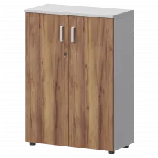 Шкаф СМШ-38Д Тип1 Белый/Таксония 792x380x1215 Смарт