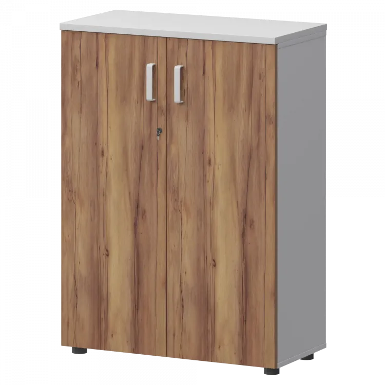 Шкаф СМШ-38Д Тип1 Белый/Таксония 792x380x1215 Смарт