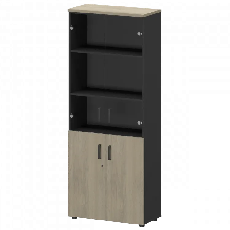 Шкаф СМШ-58ДС Тип2 Графит/Кронберг 792x380x1990 Смарт