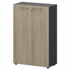 Шкаф средний закрытый СМШ38F Кронберг/Графит 792x380x1190 Кортез