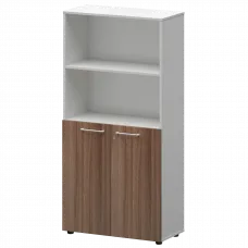 Шкаф высокий полузакрытый СМШ48.28F(Б) Темный шимо/Белый 792x362x1595 Кортез
