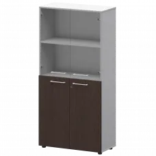 Шкаф высокий комб. СМШ48.28F.28S(Б) Дуб венге/Белый 792x380x1595 Кортез