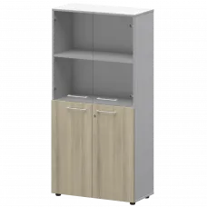 Шкаф высокий комб. СМШ48.28F.28S(Б) Кронберг/Белый 792x380x1595 Кортез