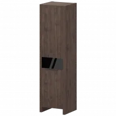 Стеллаж узкий закрытый правый КТ-41.38/КТ-52.18 Дуб апрель 466x438x1968 Акцент