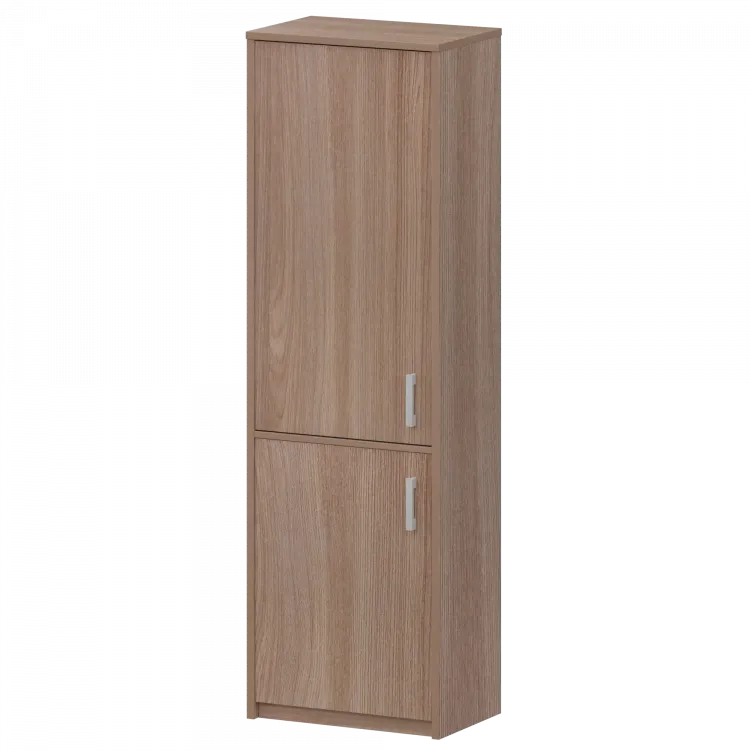 Шкаф комбинированный закрытый узкий А-321/А-621 Темный шимо 560x365x2000 Арго