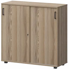 Стеллаж с раздвижными дверями НТ-412.Ч Дуб сафари 1200x445x1280 Аргентум