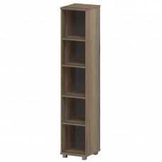 Стеллаж высокий узкий НТ-540 Дуб сафари 400x445x2050 Аргентум