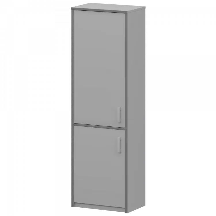 Шкаф комбинированный закрытый узкий А-321/А-621 Серый 560x365x2000 Арго