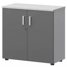 Шкаф СМШ-28Д Тип1 Белый/Графит 792x380x836 Смарт