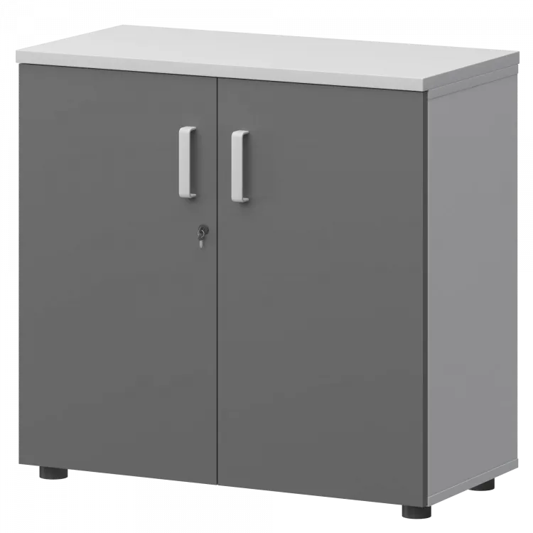 Шкаф СМШ-28Д Тип1 Белый/Графит 792x380x836 Смарт