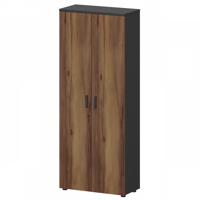 Шкаф СМШ-58Д Тип1 Графит/Таксония 792x380x1990 Смарт