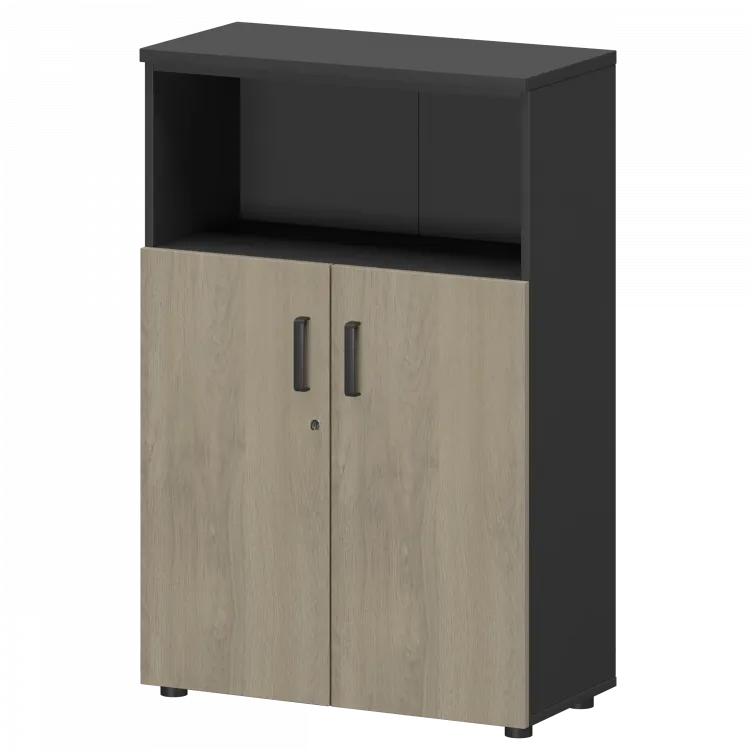 Шкаф СМШ-38Д2 Тип1 Графит/Кронберг 792x380x1214 Смарт