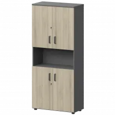 Шкаф СМШ-58Д4 Тип1 Графит/Кронберг 792x380x1990 Смарт