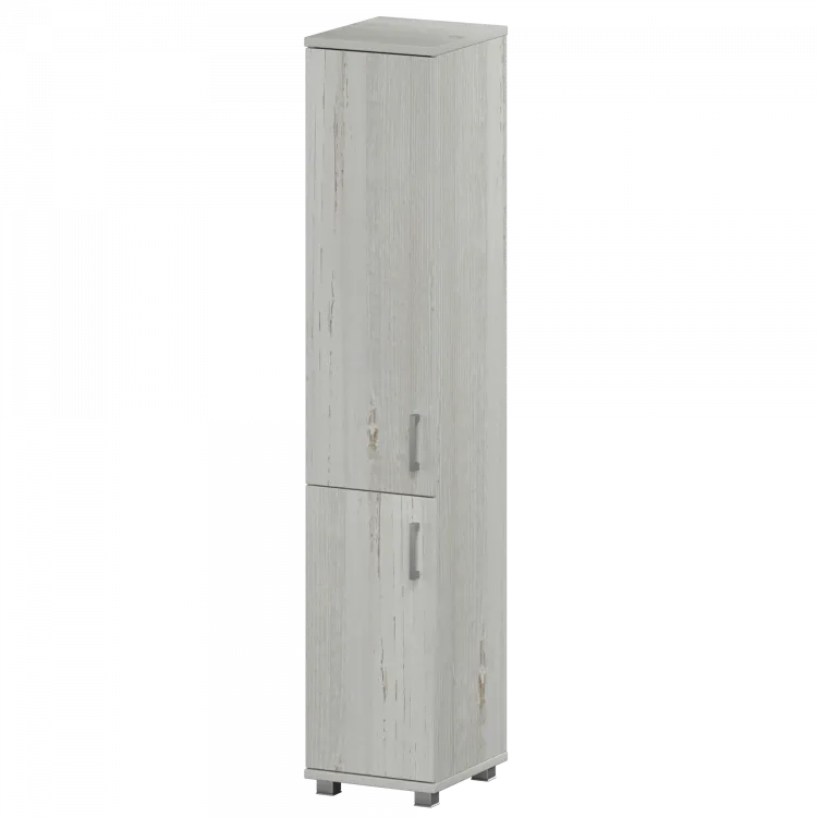 Стеллаж высокий узкий закрытый "НТ-540;НТ-600;НТ-601" Сосна винтер 400x445x2050 Аргентум